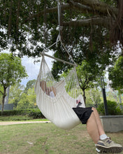 Load image into Gallery viewer, MIZTLI Hammock Chair Hanging Chair Swing Chair Hanging Chair for Bedroom Indoor Outdoor- Max 500 Lbs－Steel Spreader Bar with Anti-Slip Rings