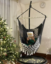 Load image into Gallery viewer, Miztli Hammock Chair Large Hammock Swing Chair Macrame Hanging Hammock Chair Outdoor Indoor-Max 500lbs-Heavy Duty and Comfort